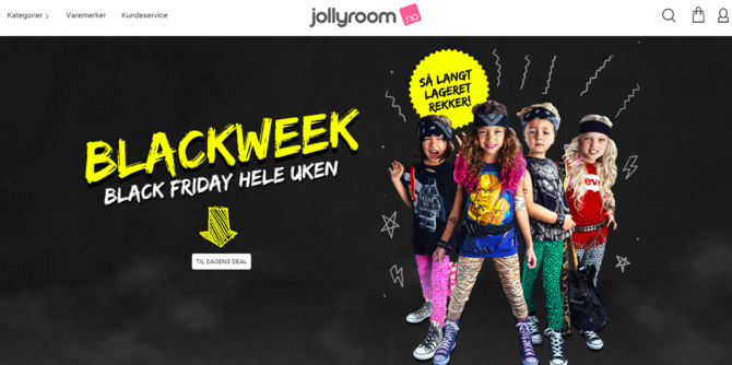 Black Week hos Jollyroom har startet
